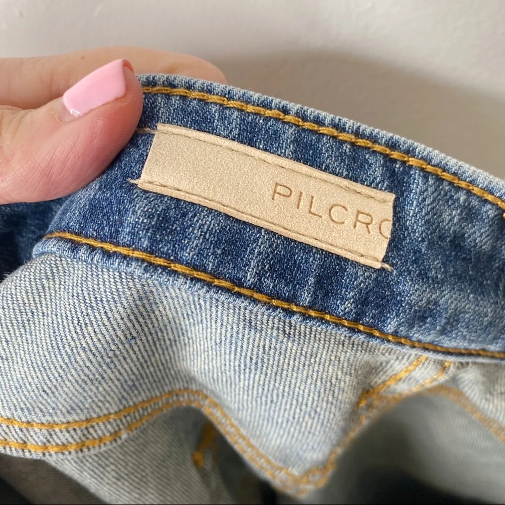 Anthropologie Pilcro and the Letterpress Sustainable Distressed Ankle Jeans 25 - Picture 9 of 9